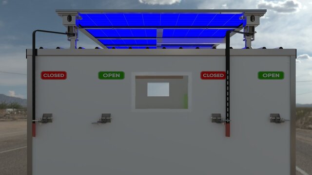 3D model of Off-Grid Solar Power System – Mechanical & CAD Design