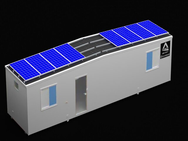 3D model of Off-Grid Solar Power System – Mechanical & CAD Design