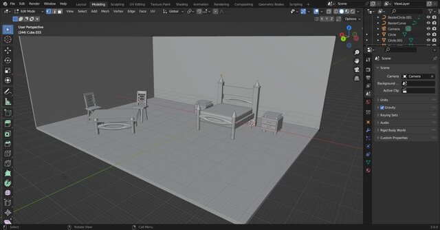 Furniture modeling