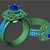 Custom Halo Ring: 3D CAD model for Production