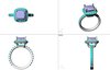 Split Shank Halo Ring – Production-Ready CAD design by masamih