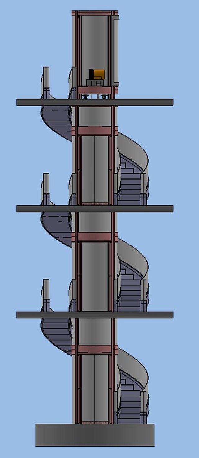 3D model of Round Elevator – A Stunning Design for Modern Architecture
