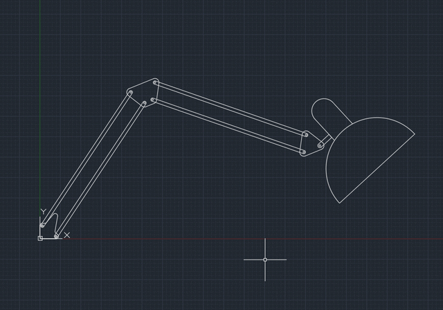 Anglepoise Lamp, Dynamic Block, Fully Parametric