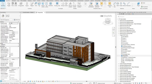 Large-Scale Institutional Building - Full BIM Model