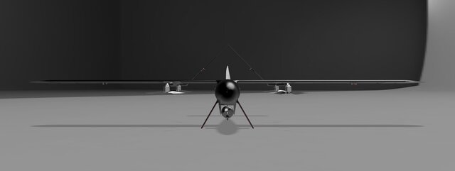3D model of Carbon fibre VTOLUAV