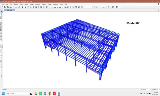 PEB Monoslope Steel Building Design with 20MT Crane Runway