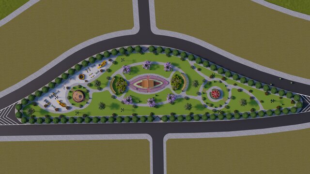 3D model of 1-Park design