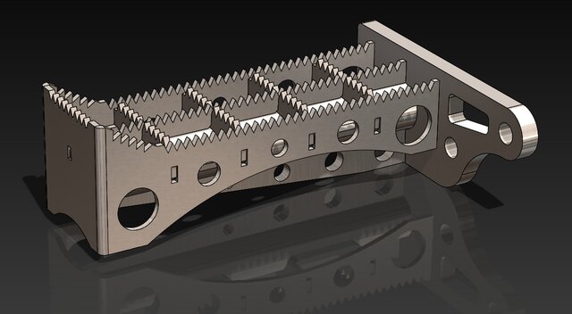 3D model of ATV Foot Pegs (100% Original Design)