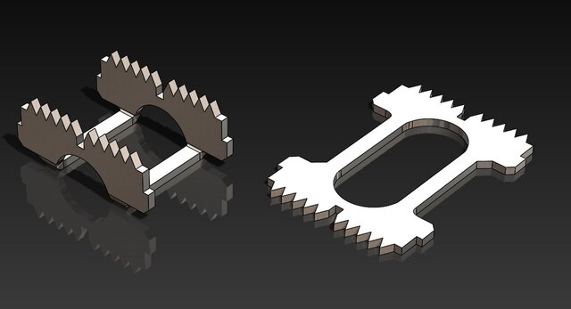 3D model of ATV Foot Pegs (100% Original Design)