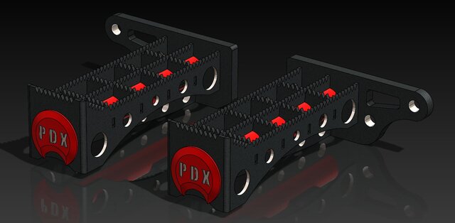 3D model of ATV Foot Pegs (100% Original Design)