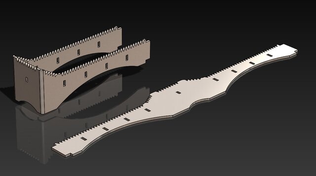 3D model of ATV Foot Pegs (100% Original Design)
