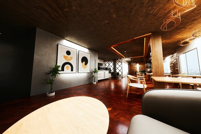 Interior Design of a Cafe – image 1 of 4