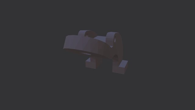 3D model of Heavy-Duty Mechanical Pivot Bracket & Mount