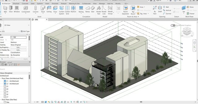 3D model of Site-planing