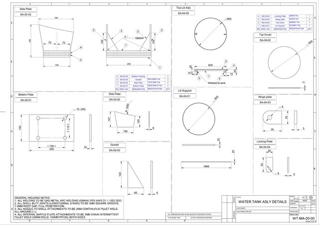 Water Tank Fabrication Design – image 11 of 15
