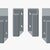 Stackable Laptop Wall Mount – Vertical Dual Laptop & Tablet Holder