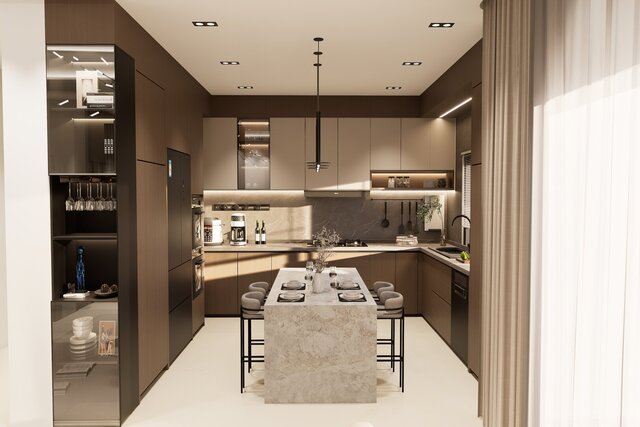 3D model of Modern Interior Design Collection | Living Rooms, Kitchens & Bedrooms