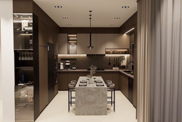 3D model of Modern Interior Design Collection | Living Rooms, Kitchens & Bedrooms