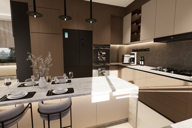 3D model of Modern Interior Design Collection | Living Rooms, Kitchens & Bedrooms
