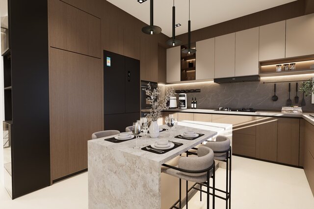 3D model of Modern Interior Design Collection | Living Rooms, Kitchens & Bedrooms