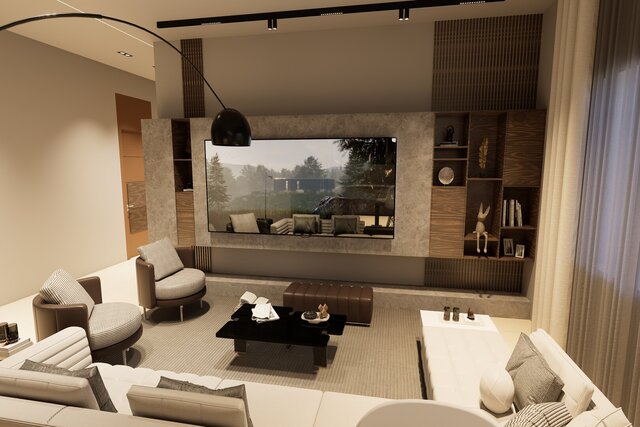 3D model of Modern Interior Design Collection | Living Rooms, Kitchens & Bedrooms