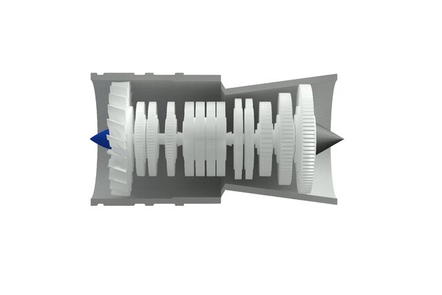 Turbofan aircraft engine