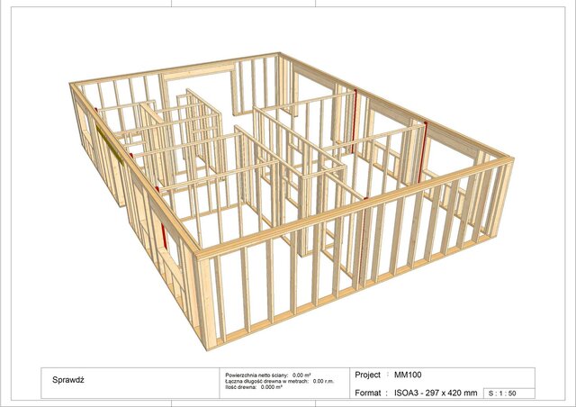 3D model of Workshop prefabrication drawings of timber frame structure with cutting lists
