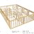 Workshop prefabrication drawings of timber frame structure with cutting lists