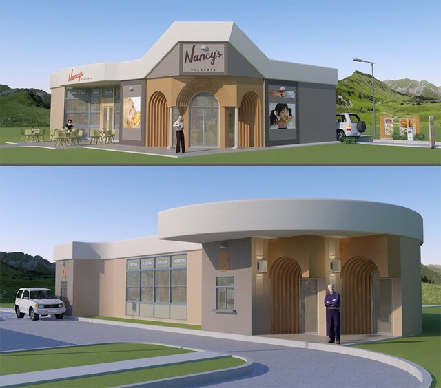 Nancy's Pizzeria Free Standing Building