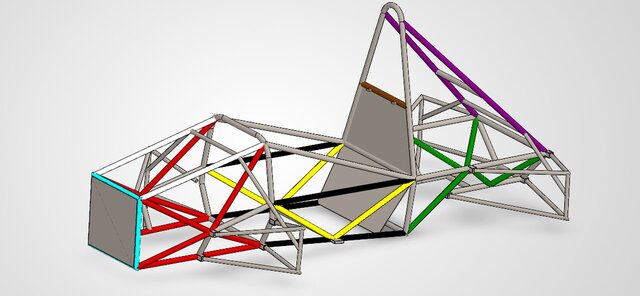 Formula Student Spaceframe Chassis – FEA & Structural Validation (AISI 4130) – image 2 of 6