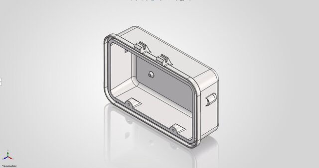 3D model of Aluminum Die-Cast Enclosure | Reverse Engineering & CAD Reconstruction