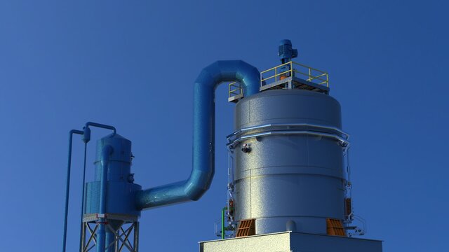 3D model of Pressure Vessel - Sugar Industry
