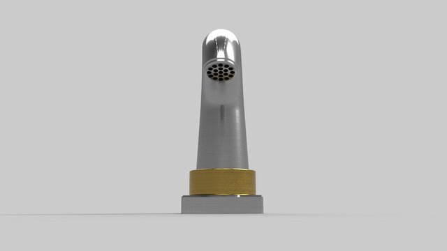 3D model of Single-Lever Monobloc Faucet, Bathroom Fixture Set