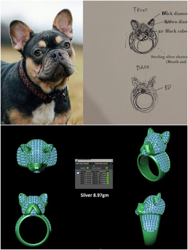 Custom 3D CAD design work and Sculpting work in Rings, Pendants, Bracelet, Neclace, Grillz, etc. – image 8 of 10