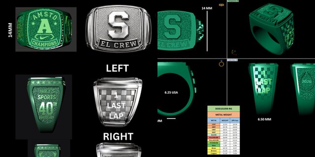 Custom 3D CAD design work and Sculpting work in Rings, Pendants, Bracelet, Neclace, Grillz, etc. – image 4 of 10