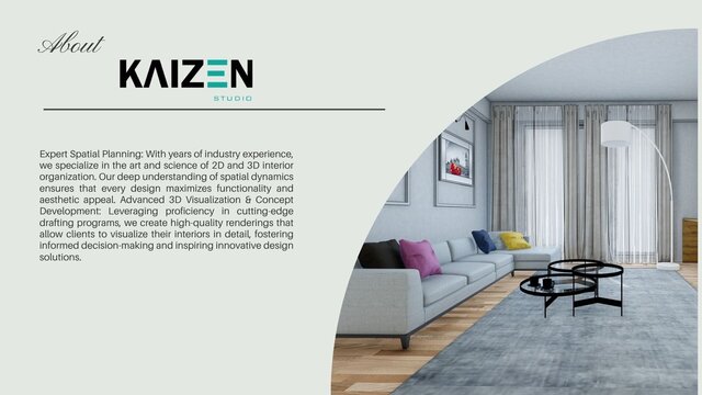 3D model of 46m² Apartment Interior Design & Furniture Documentation