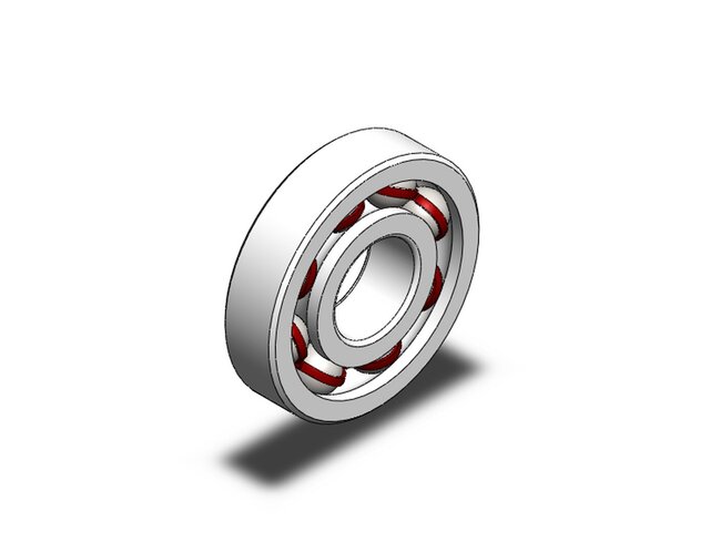3D model of Ball Bearing Assembly – SolidWorks 3D CAD Model
