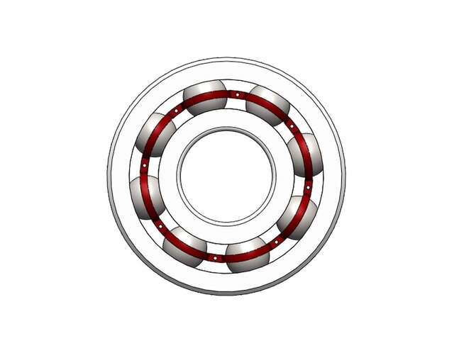 3D model of Ball Bearing Assembly – SolidWorks 3D CAD Model