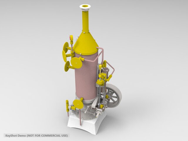 3D model of Steam engine