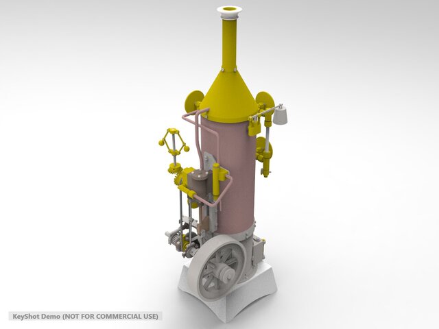 3D model of Steam engine