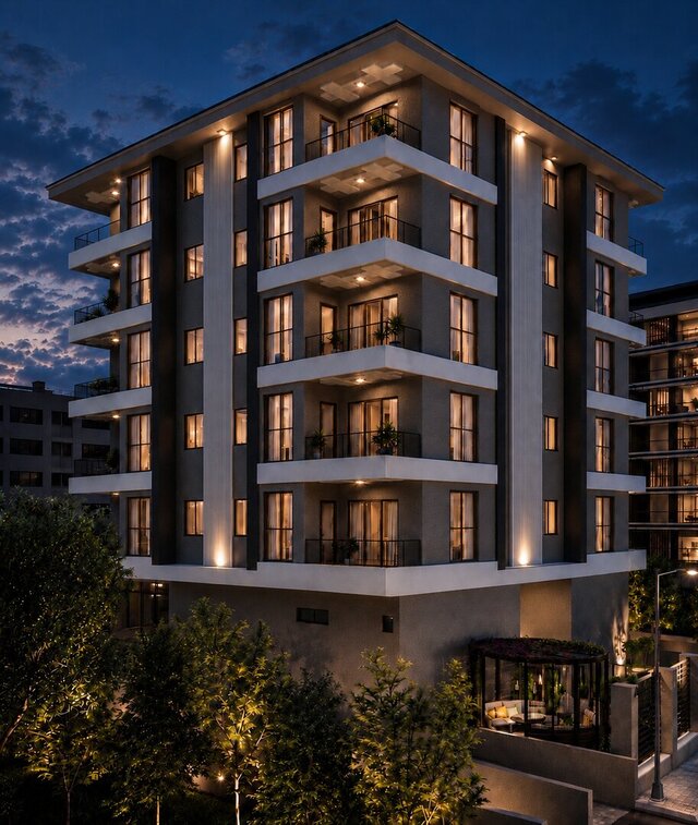 APARTMENT BUILDING DESIGN | VISUALIZATION – image 1 of 2