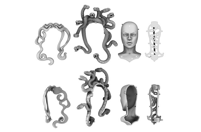 3D model of The Medusa Gorgon Brooch
