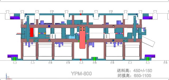 3D model of Industrial Grade Steel Progressive Die | Full 3D Production Tooling Design