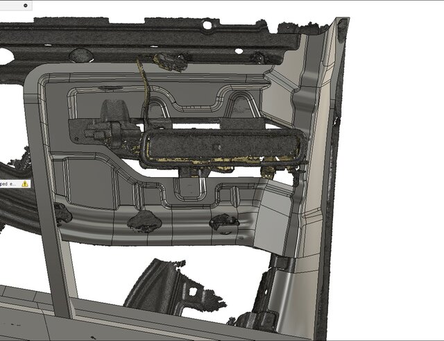 3D model of car parts reverse engineering