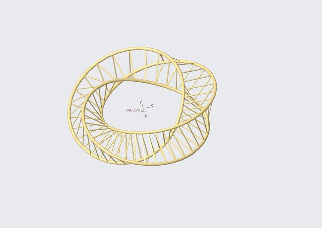 Mobius-Inspired Helical Truss Ring