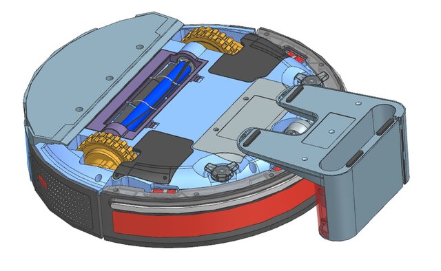Robot Vacuum Cleaner Design — Mechanical CAD