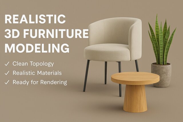 3D FURNITURE MODELING