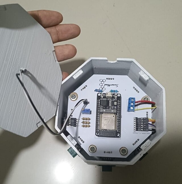 SwarMind - Octagonal ESP32 Robot PCB (4 iterations, manufactured) – image 4 of 5