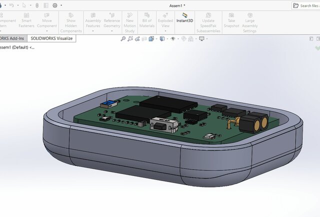 3D model of WATERPROOF WEARABLE ENCLOSURE DESIGN