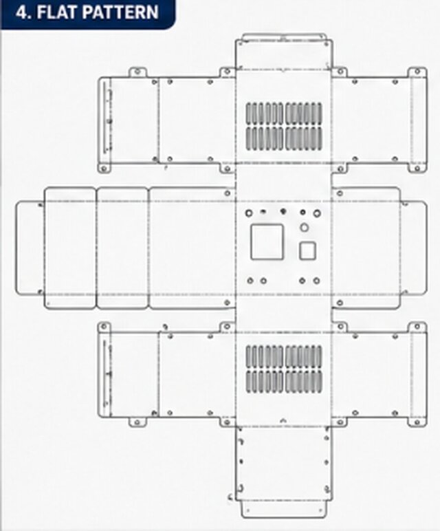 3D model of Sheet Metal Enclosure Design | SolidWorks | CNC Bending | Laser Cutting | Production Ready
